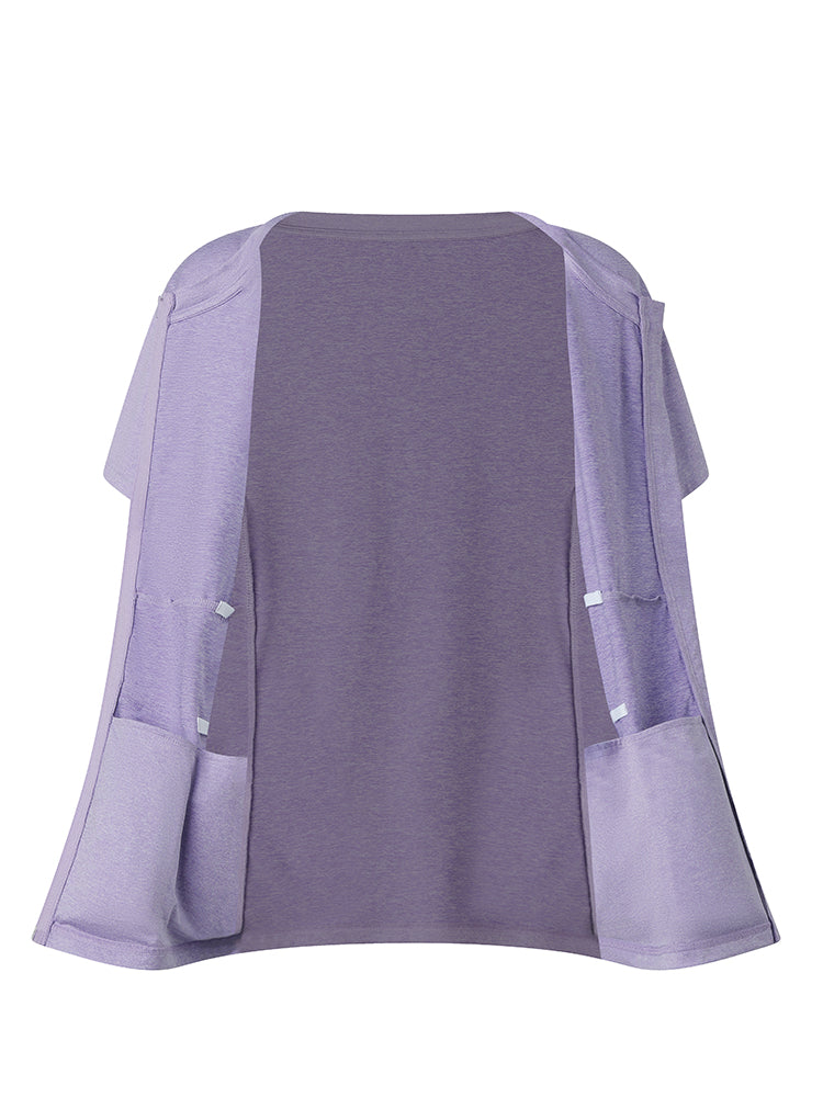 Front-Zip Mastectomy Recovery Shirt with Drain Pockets