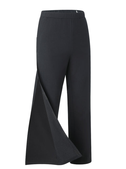 Pantaloni post-operatori con apertura laterale completa in velcro