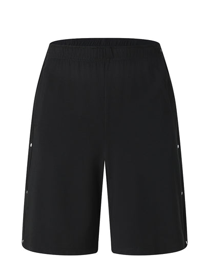 Post-Surgery Recovery Shorts with Side Snaps – Breathable Bamboo Blend, Adjustable Waistband