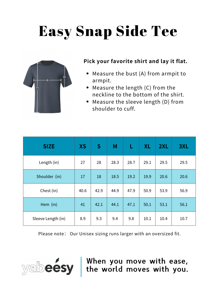 Unsex Post-Surgery Recovery Shirt  – Front Snap Closure, Soft Bamboo-Sorona Blend