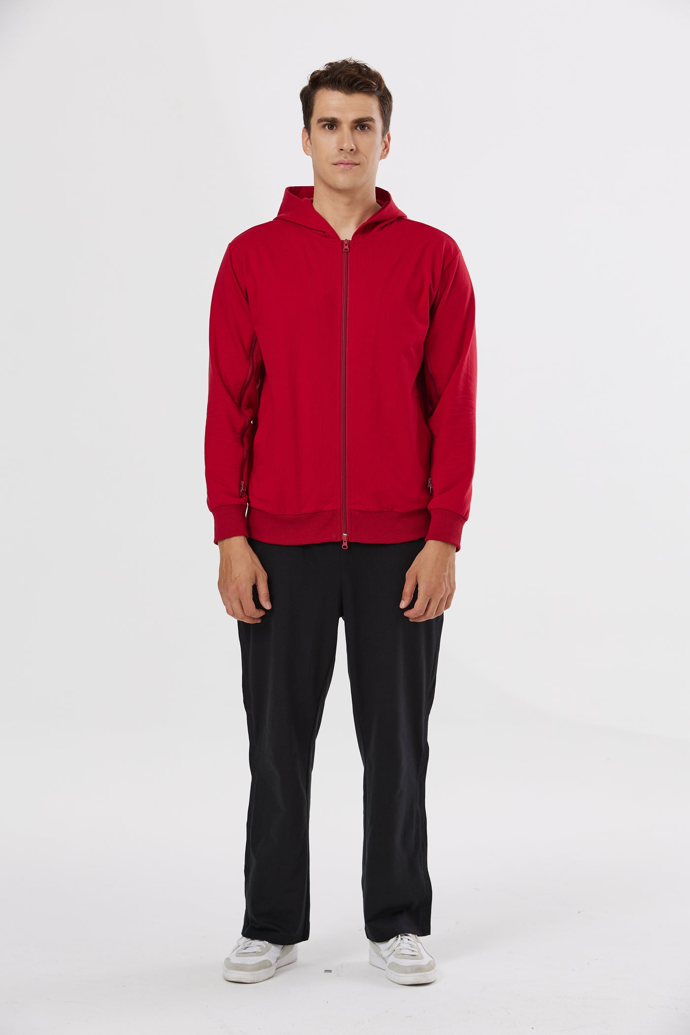 Recovery Zip Jacket for Chemotherapy, Dialysis & Port Access – Soft, Antibacterial Adaptive Outerwear for Clinic Comfort & Easy IV Care