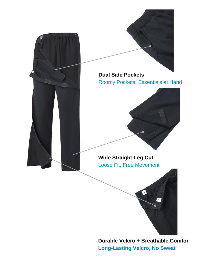 Full Side-Opening Velcro Recovery Pants