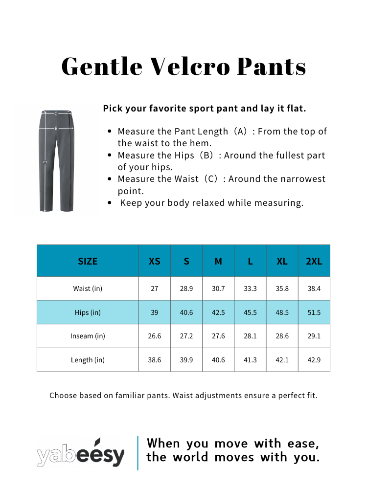 Front-Opening Recovery Pants with Full-Length Velcro – Adaptive, Antibacterial & Easy to Wear